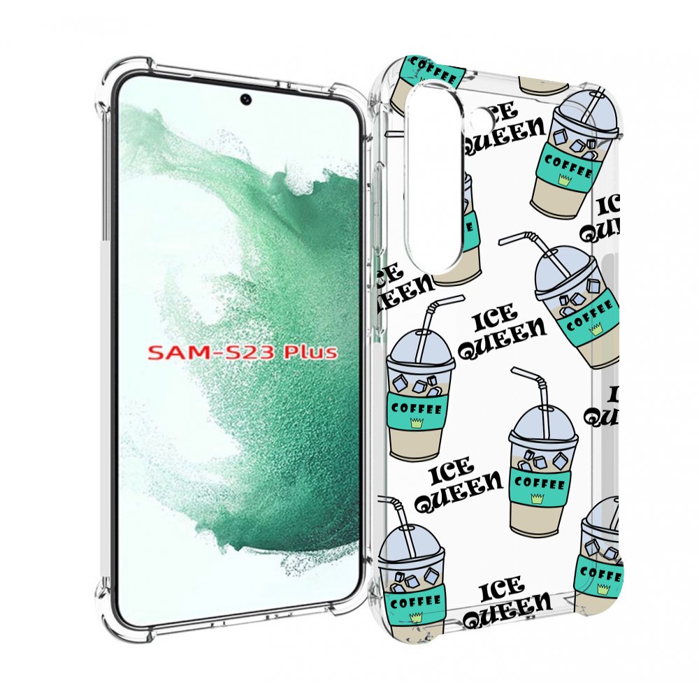 

Чехол MyPads кофе-с-льдом для Samsung Galaxy S23 Plus +, Прозрачный, Tocco