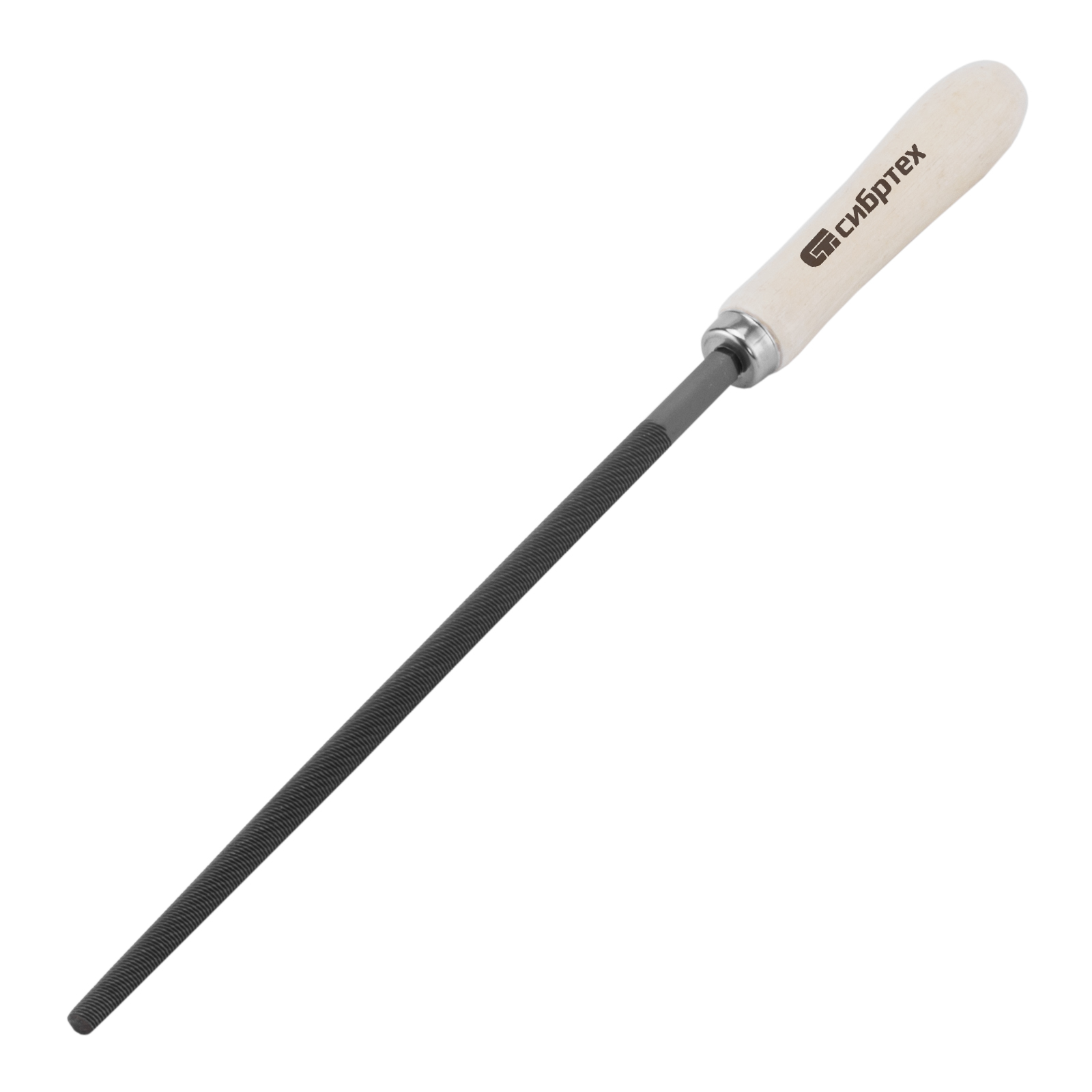 Напильник СИБРТЕХ 250 мм круглый 16129 напильник сибртех 16229 250мм плоский деревянная ручка
