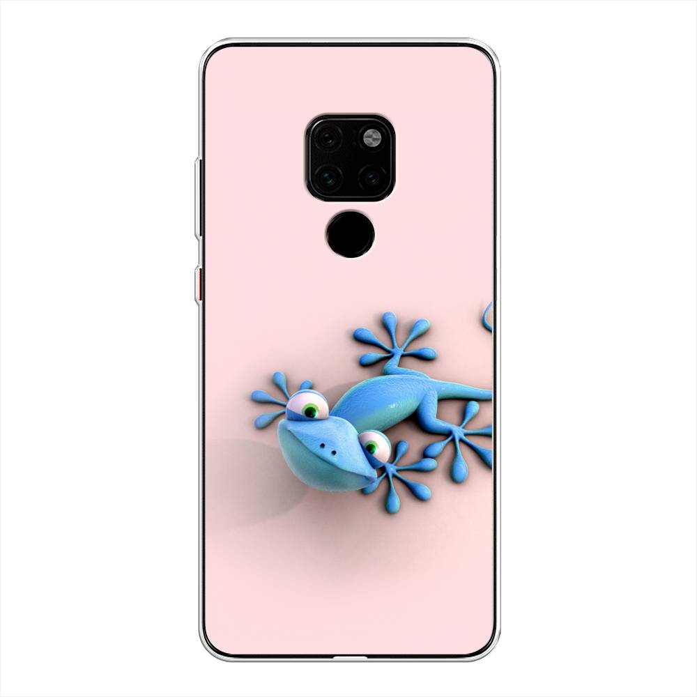 

Чехол Awog на Huawei Mate 20 "Голубая ящерка", Розовый;голубой;белый, 66850-2