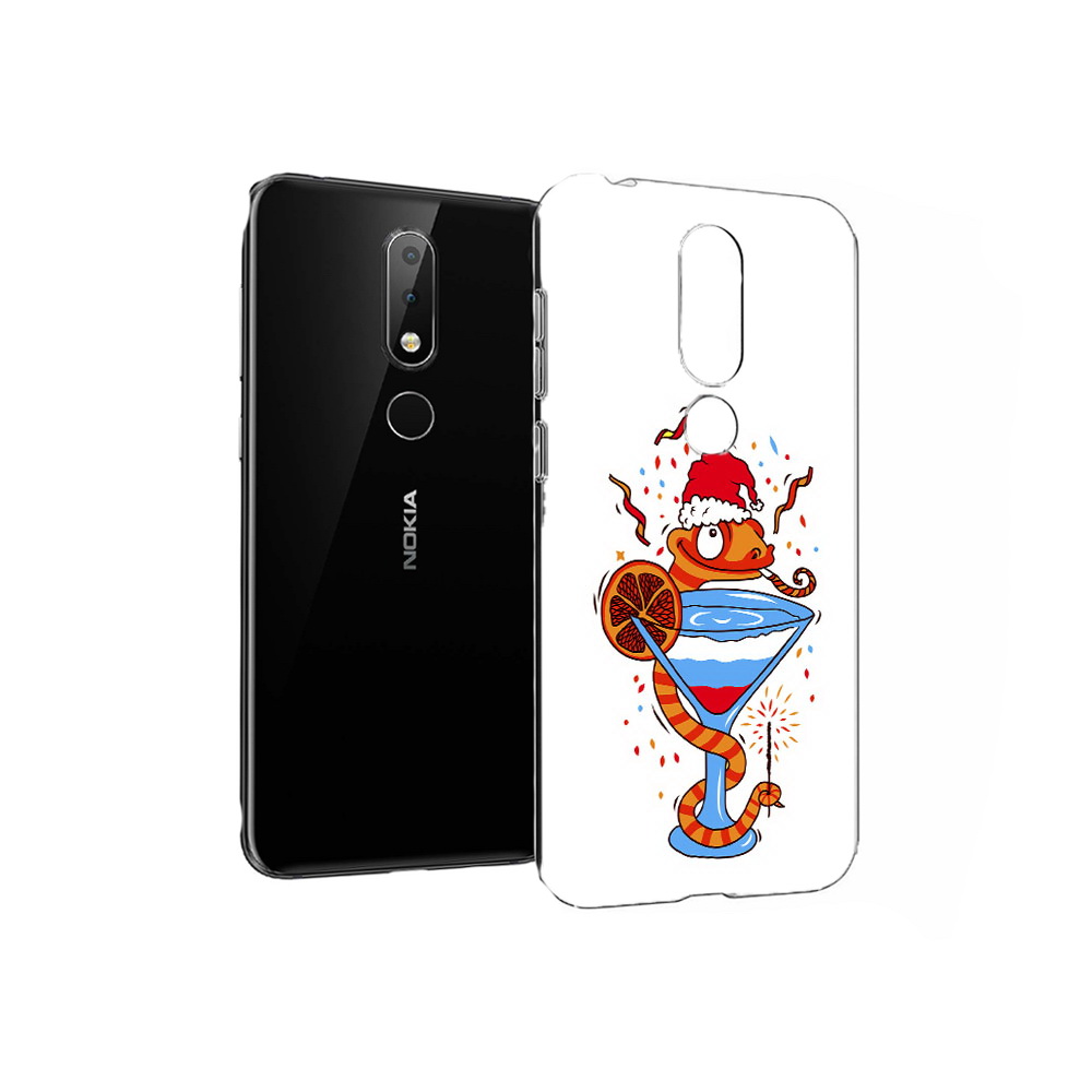 

Чехол MyPads Tocco для Nokia X6 змейка (PT115295.99.364), Прозрачный, Tocco