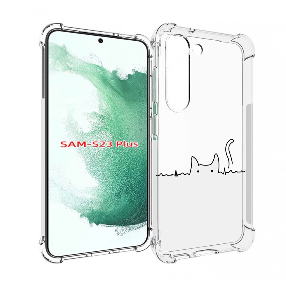 

Чехол MyPads кот-музыкальный для Samsung Galaxy S23 Plus +, Прозрачный, Tocco