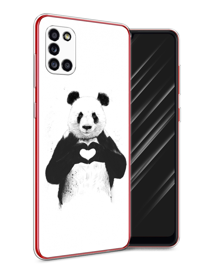 

Чехол Awog на Samsung Galaxy A31 / Самсунг A31 "Панда love", Разноцветный, 2100350-10