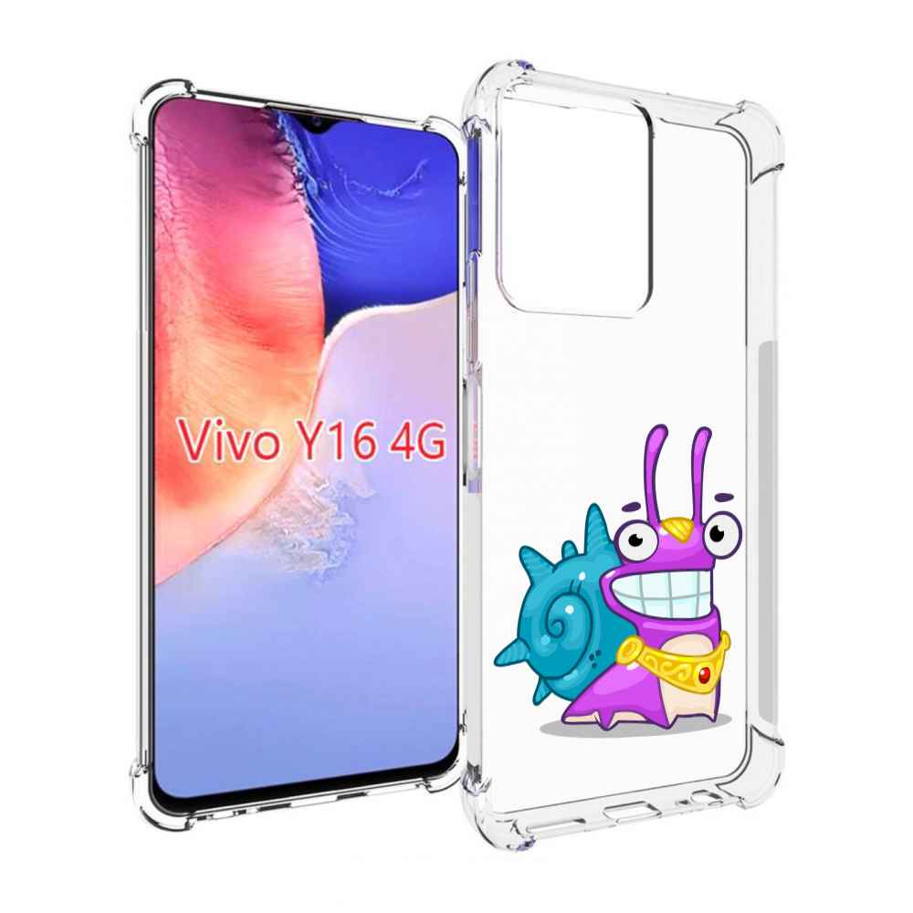 

Чехол MyPads улитка-принц для Vivo Y16 4G/ Vivo Y02S, Прозрачный, Tocco