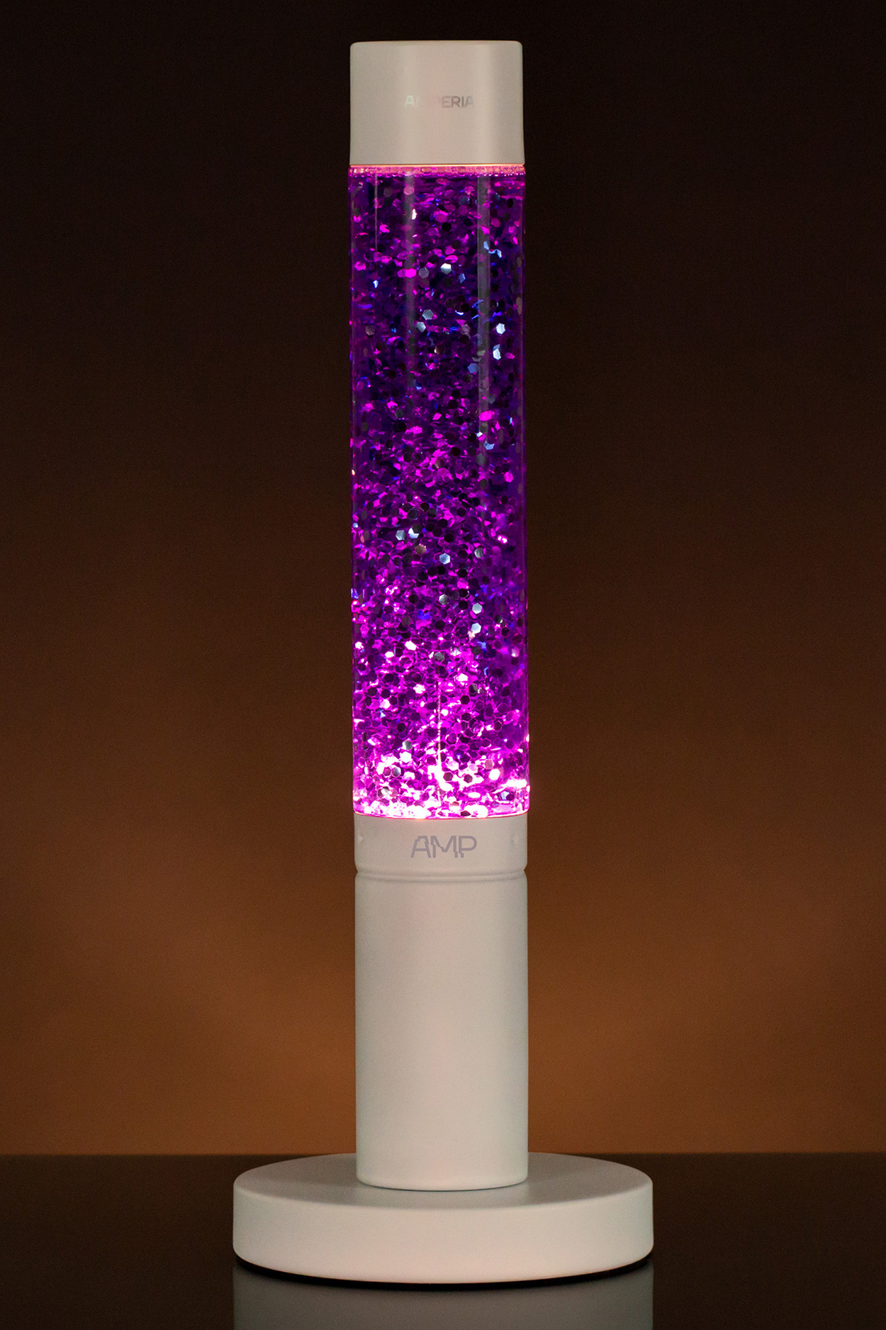 Лава лампа Amperia Slim Violet Сияние глиттер 39 см