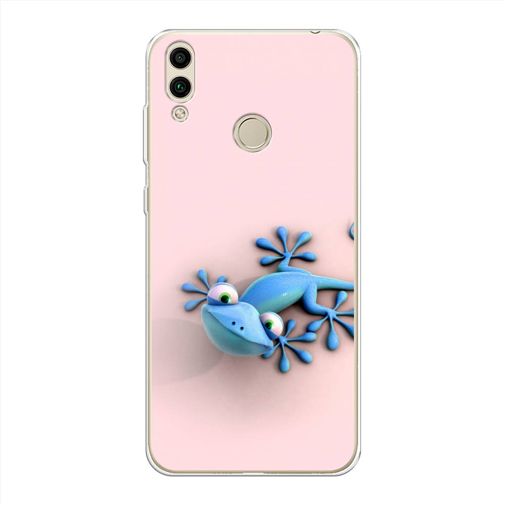 

Чехол Awog на Honor 8C "Голубая ящерка", Розовый;голубой;белый, 67150-2