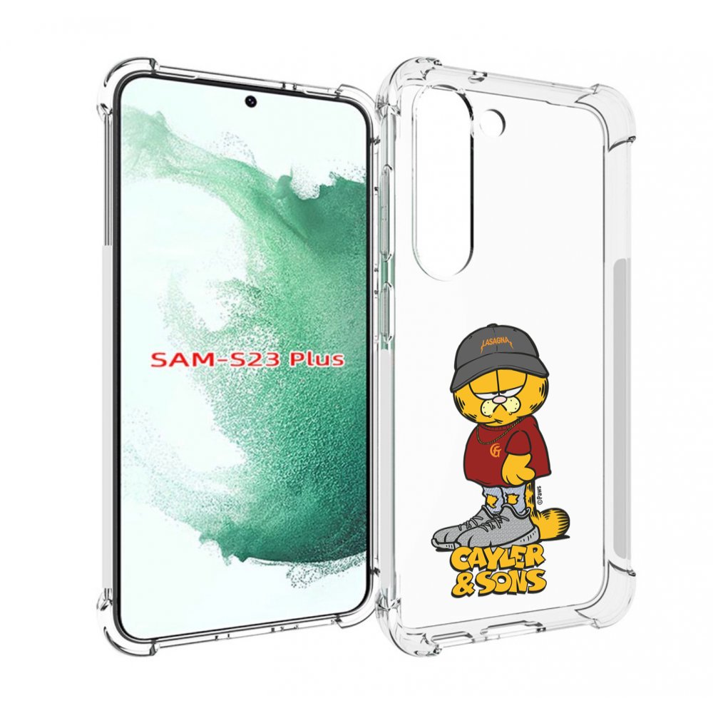Чехол MyPads кот-в-кроссовках для Samsung Galaxy S23 Plus +