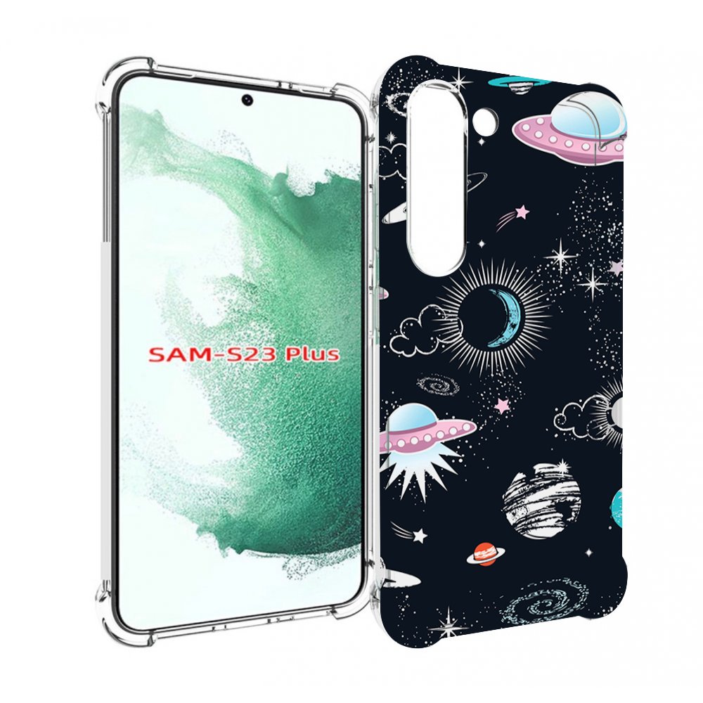 

Чехол MyPads космос-мини-картинки для Samsung Galaxy S23 Plus +, Прозрачный, Tocco