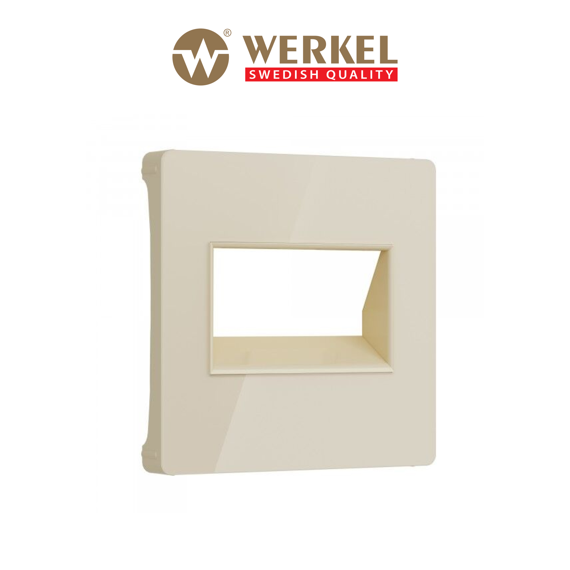 Накладка для двойной розетки Еthernet RJ-45 Werkel W1191143 айвори акрил 540₽