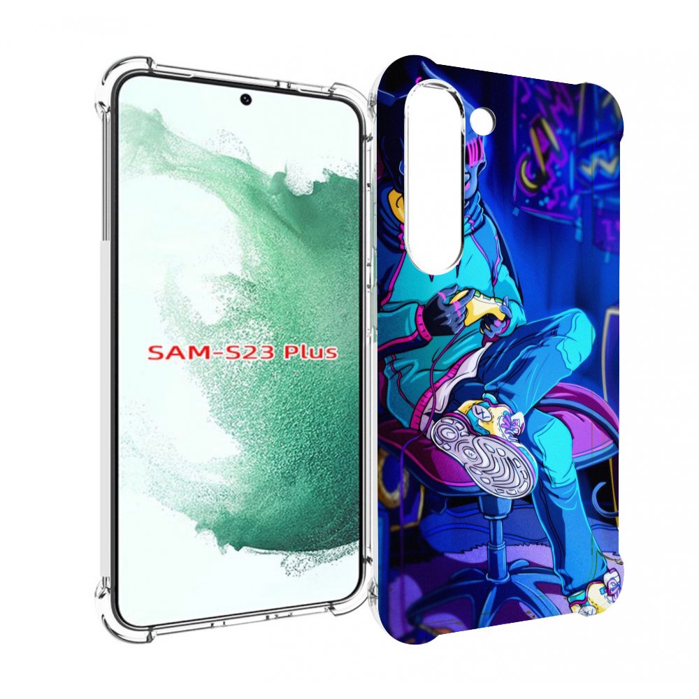 

Чехол MyPads киберпанк игрок для Samsung Galaxy S23 Plus +, Прозрачный, Tocco