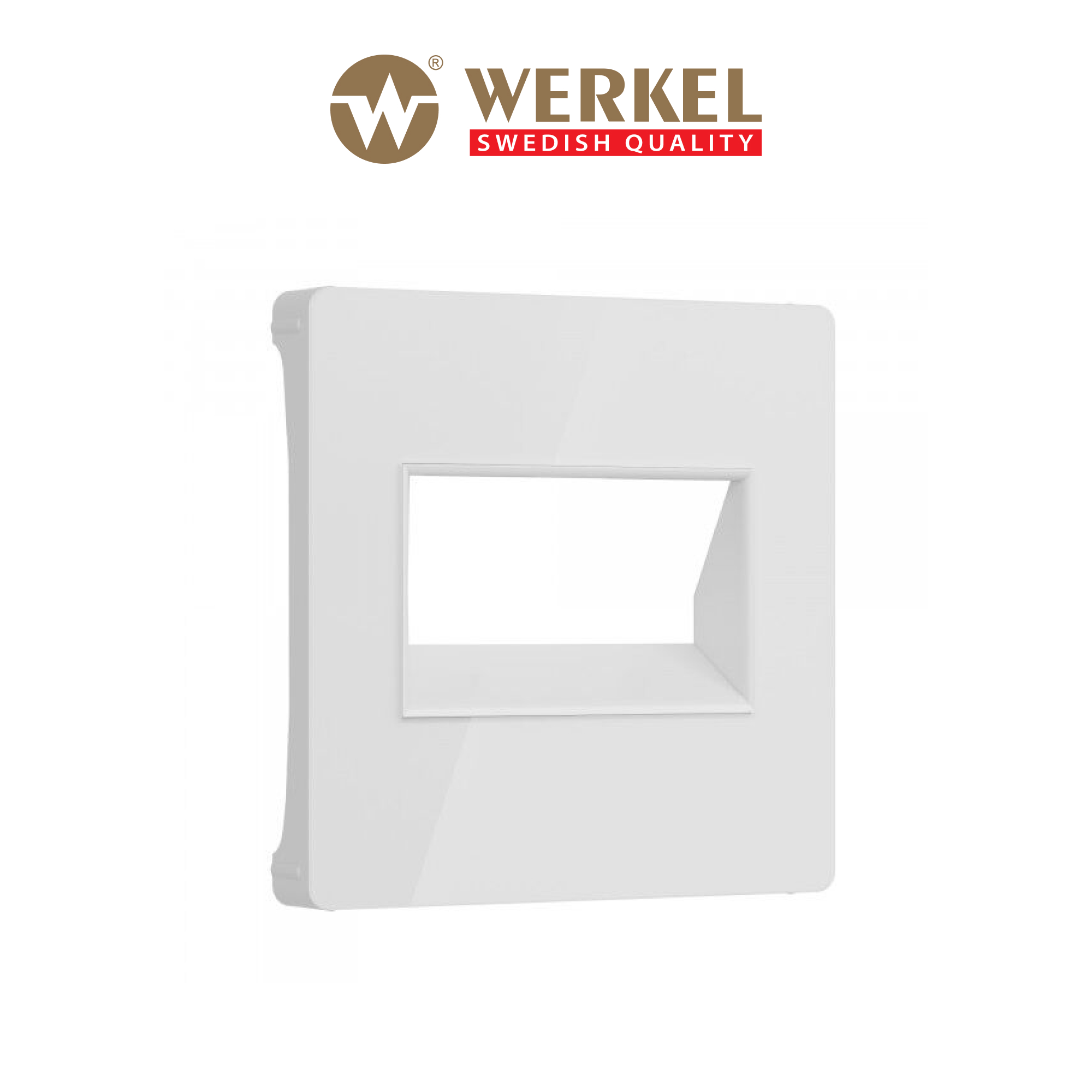 Накладка для двойной розетки Еthernet RJ-45 Werkel W1191141 белый акрил 540₽