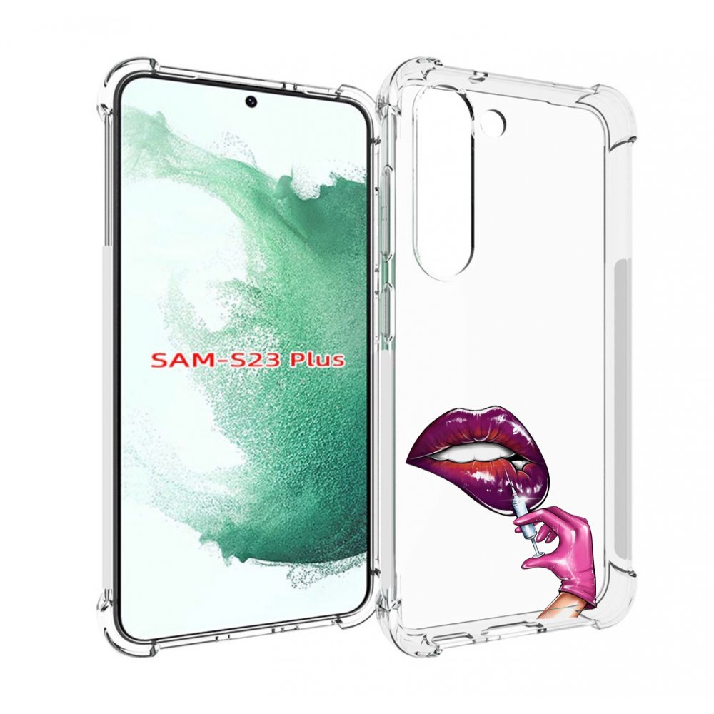 

Чехол MyPads качаем-губы для Samsung Galaxy S23 Plus +, Прозрачный, Tocco
