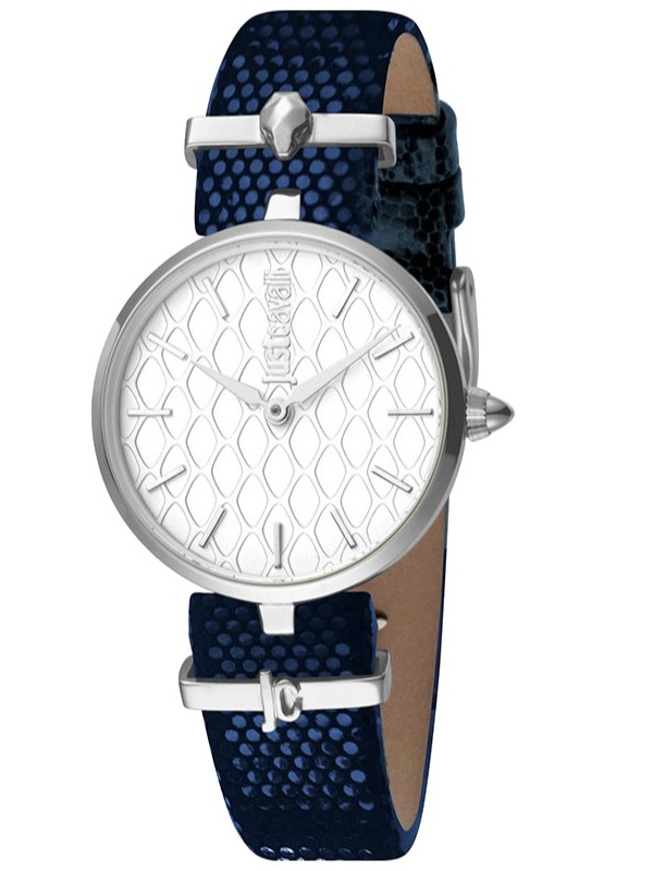 

Наручные часы женские Just Cavalli JC1L060L0015 серебристые/синие, JC1L060L0015
