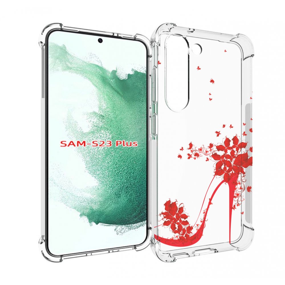 

Чехол MyPads каблук-в-цветах для Samsung Galaxy S23 Plus +, Прозрачный, Tocco