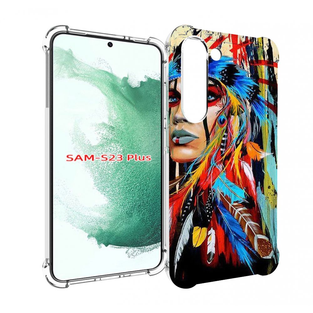 

Чехол MyPads индеец расписной для Samsung Galaxy S23 Plus +, Прозрачный, Tocco