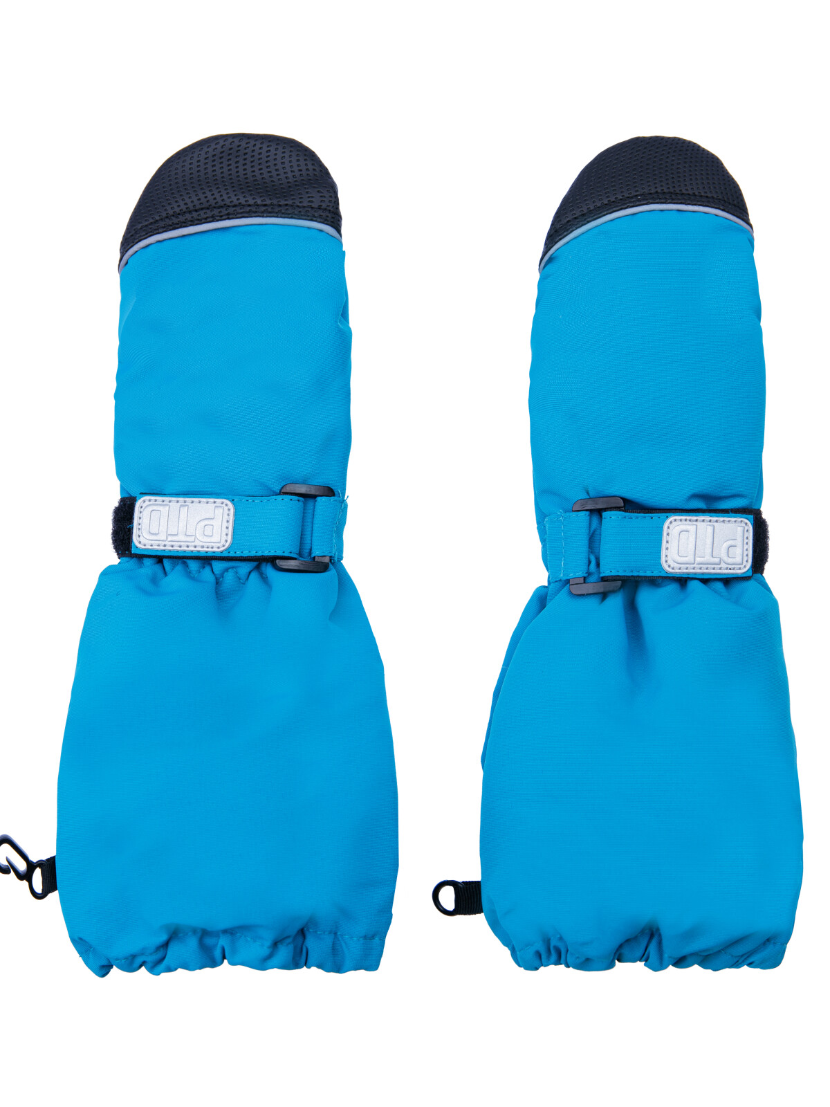 Варежки текстильные для мальчиков PlayToday, голубой,черный, 13 (98-104 см)