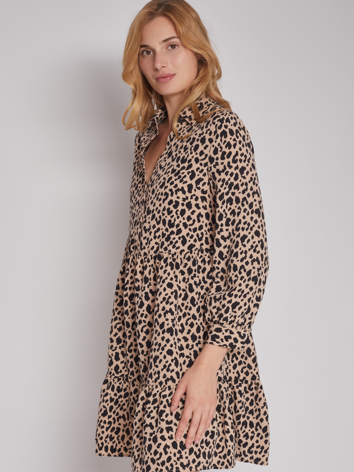 

Платье женское Zolla 022318208073 бежевое 2XL, 022318208073