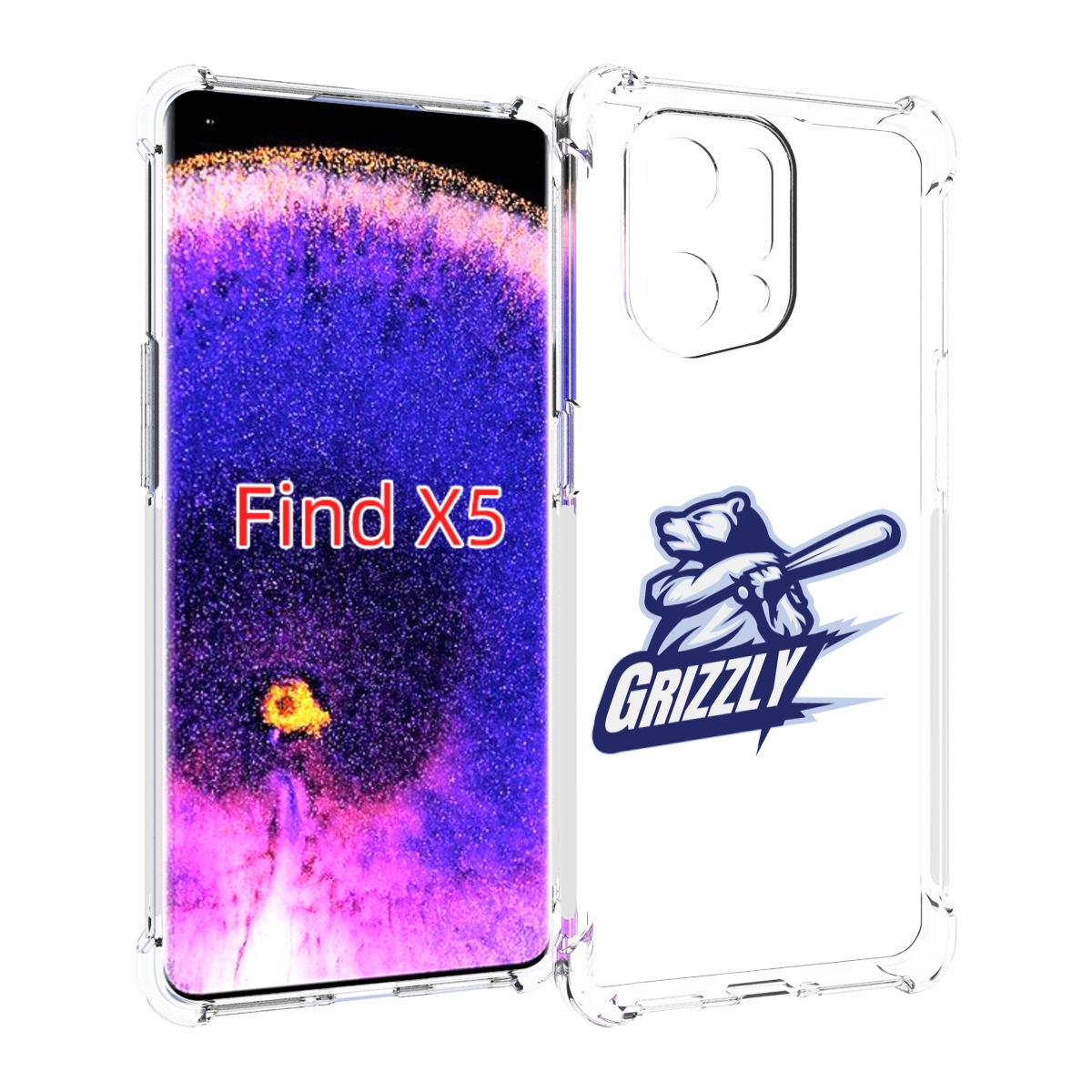 

Чехол MyPads Гризли для Oppo Find X5, Прозрачный, Tocco