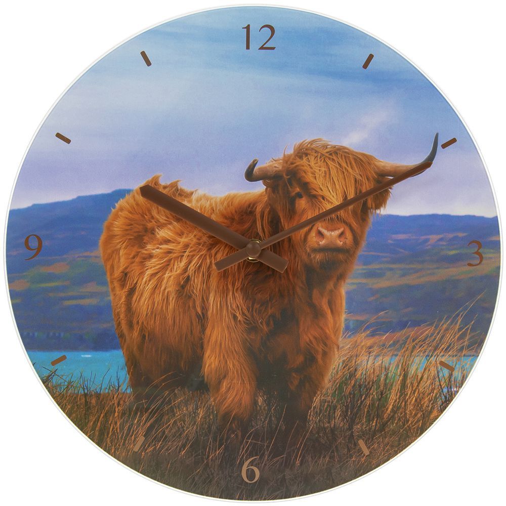 фото Часы настенные шотландский бык d 30см leonardo collection