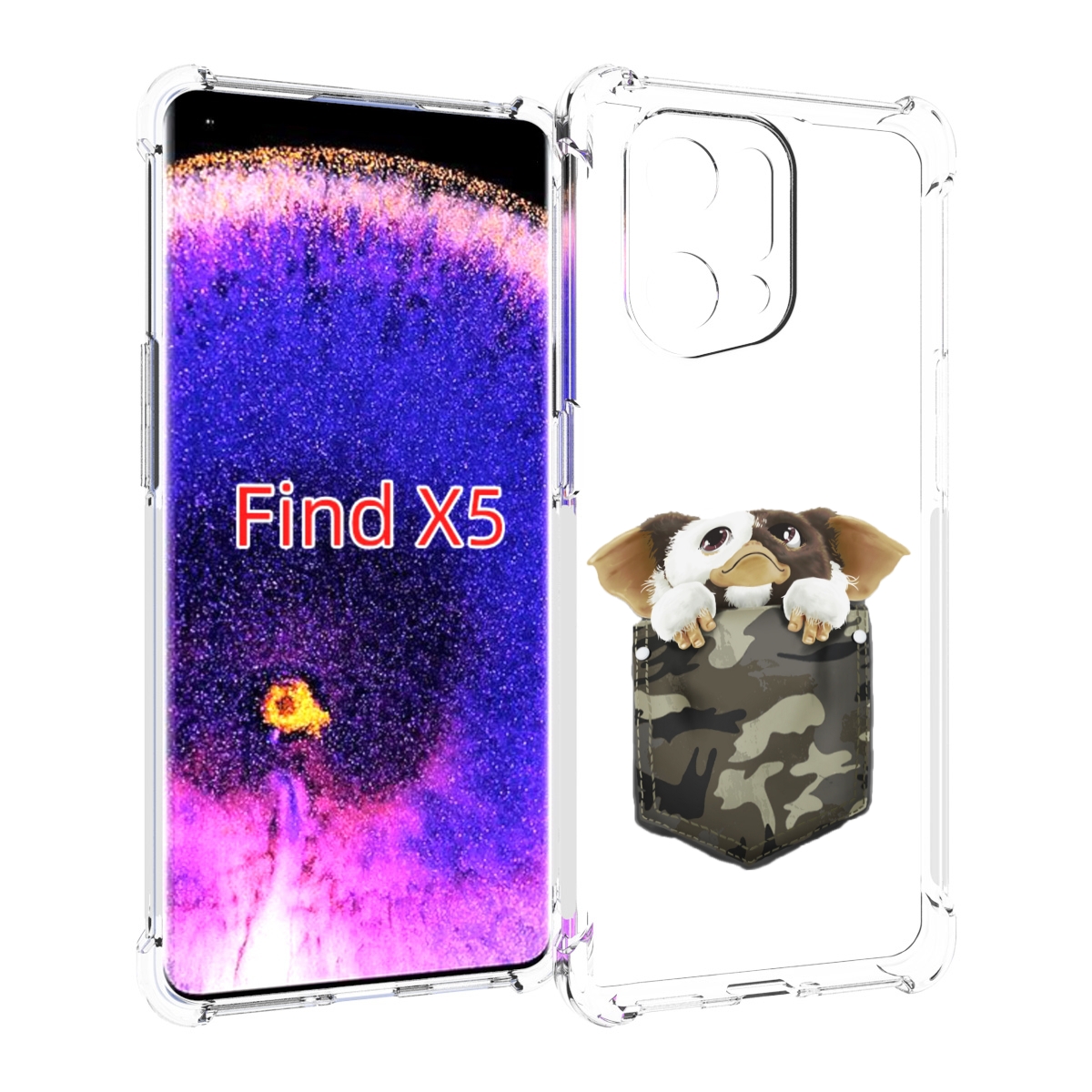 

Чехол MyPads Гизмо для Oppo Find X5, Прозрачный, Tocco