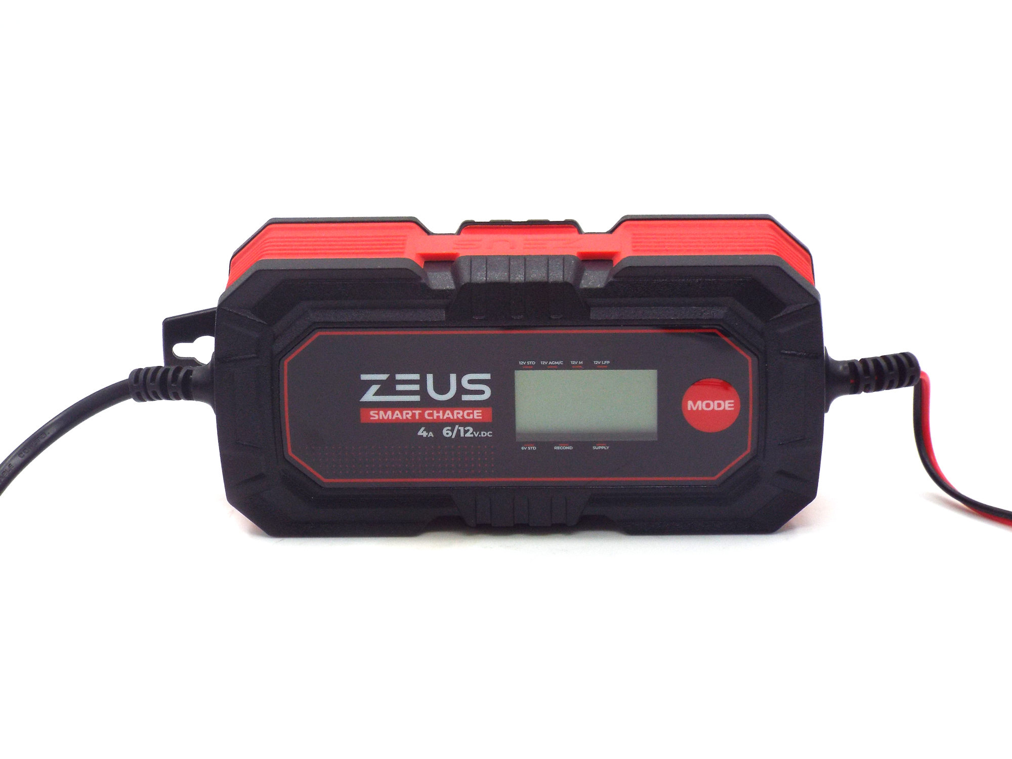 Зарядное устройство для автомобильного аккумулятора ZEUS SMART CHARGE 4А 6В 12В