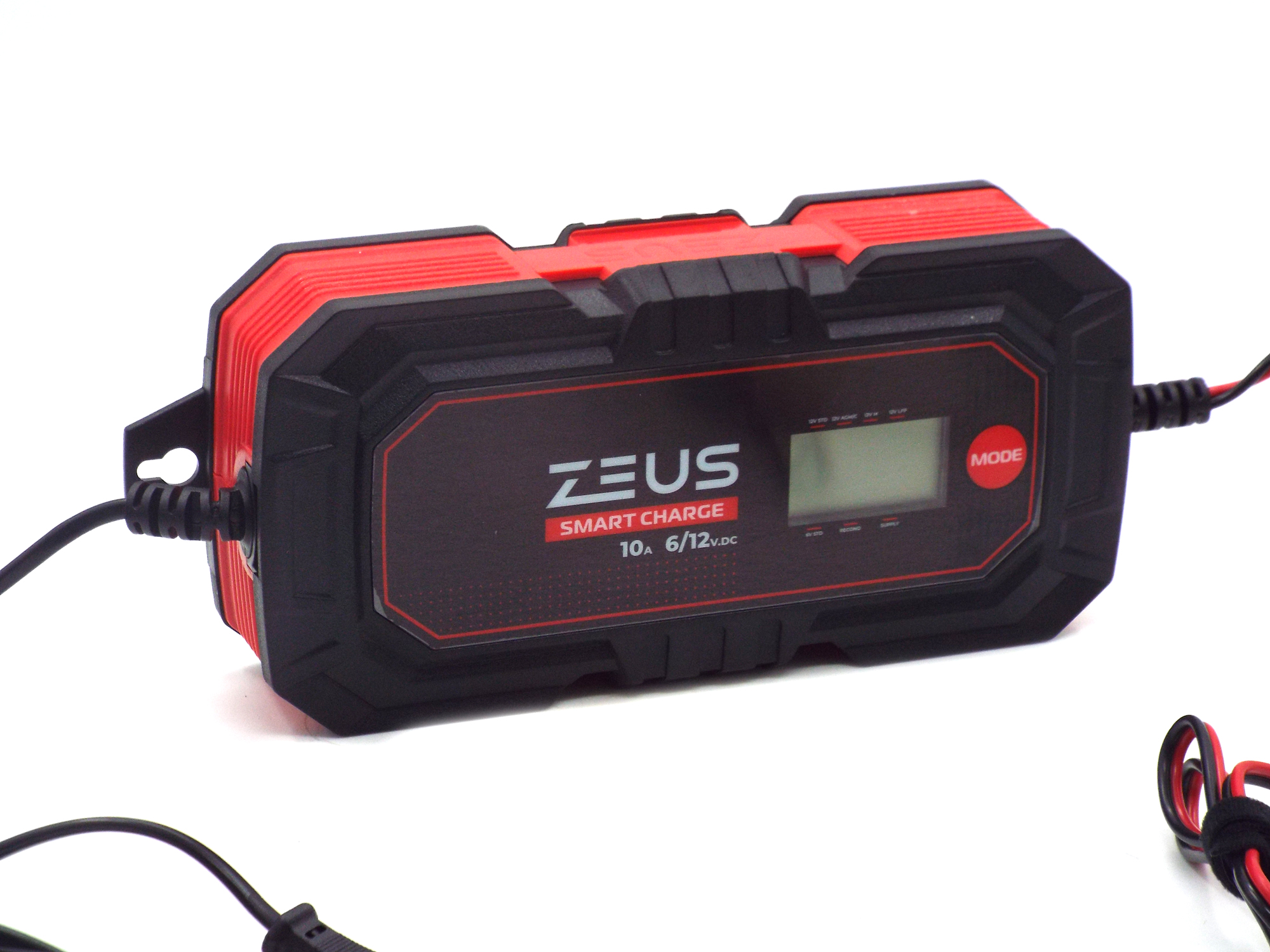 Зарядное устройство для автомобильного и мото аккумуляторов ZEUS SMART CHARGE 10А (12В/6В)