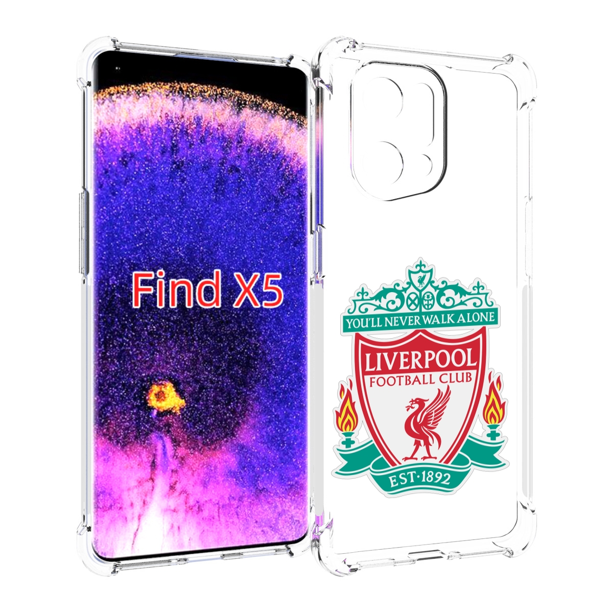 

Чехол MyPads Герб-Ливерпуля для Oppo Find X5, Прозрачный, Tocco