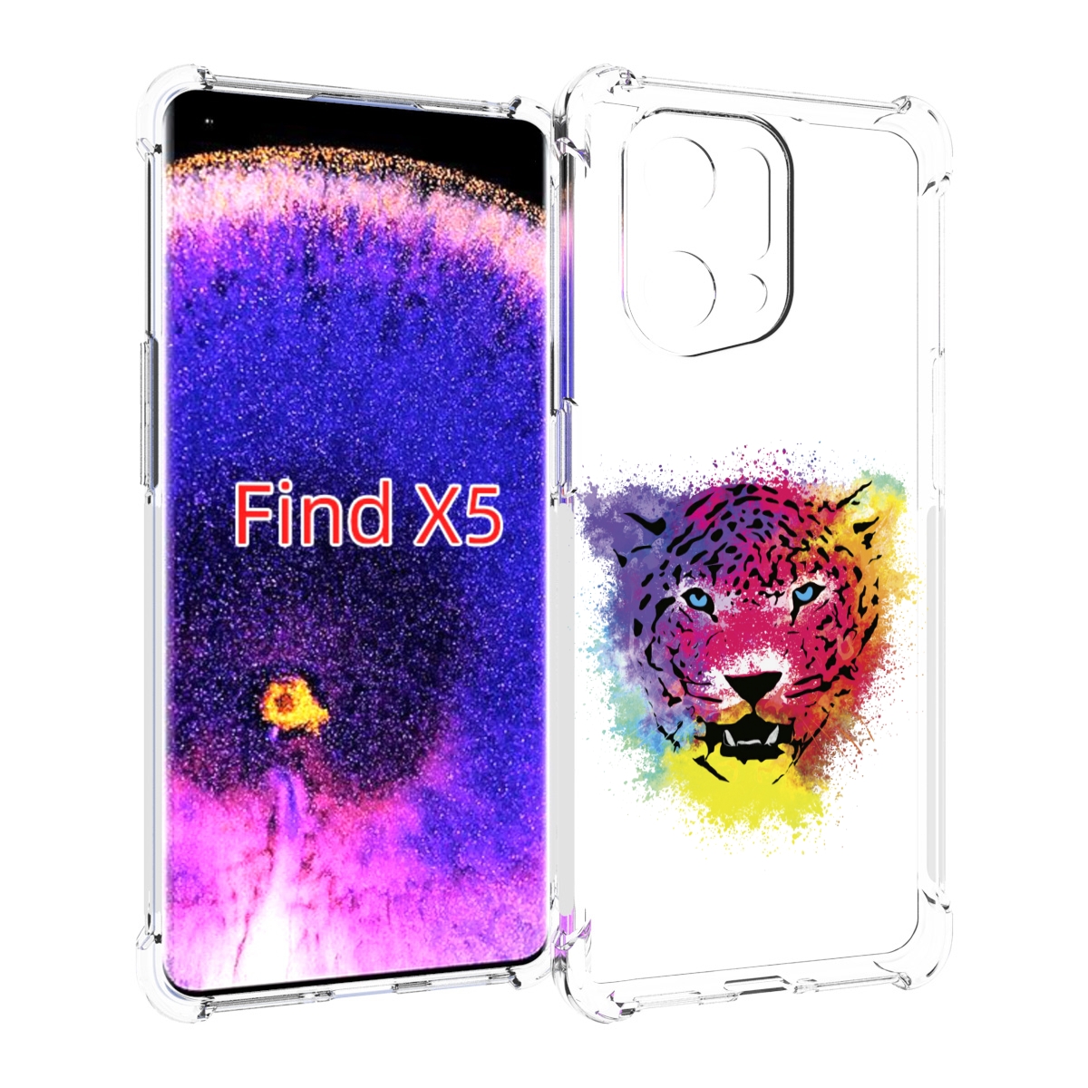 

Чехол MyPads Гепард для Oppo Find X5, Прозрачный, Tocco