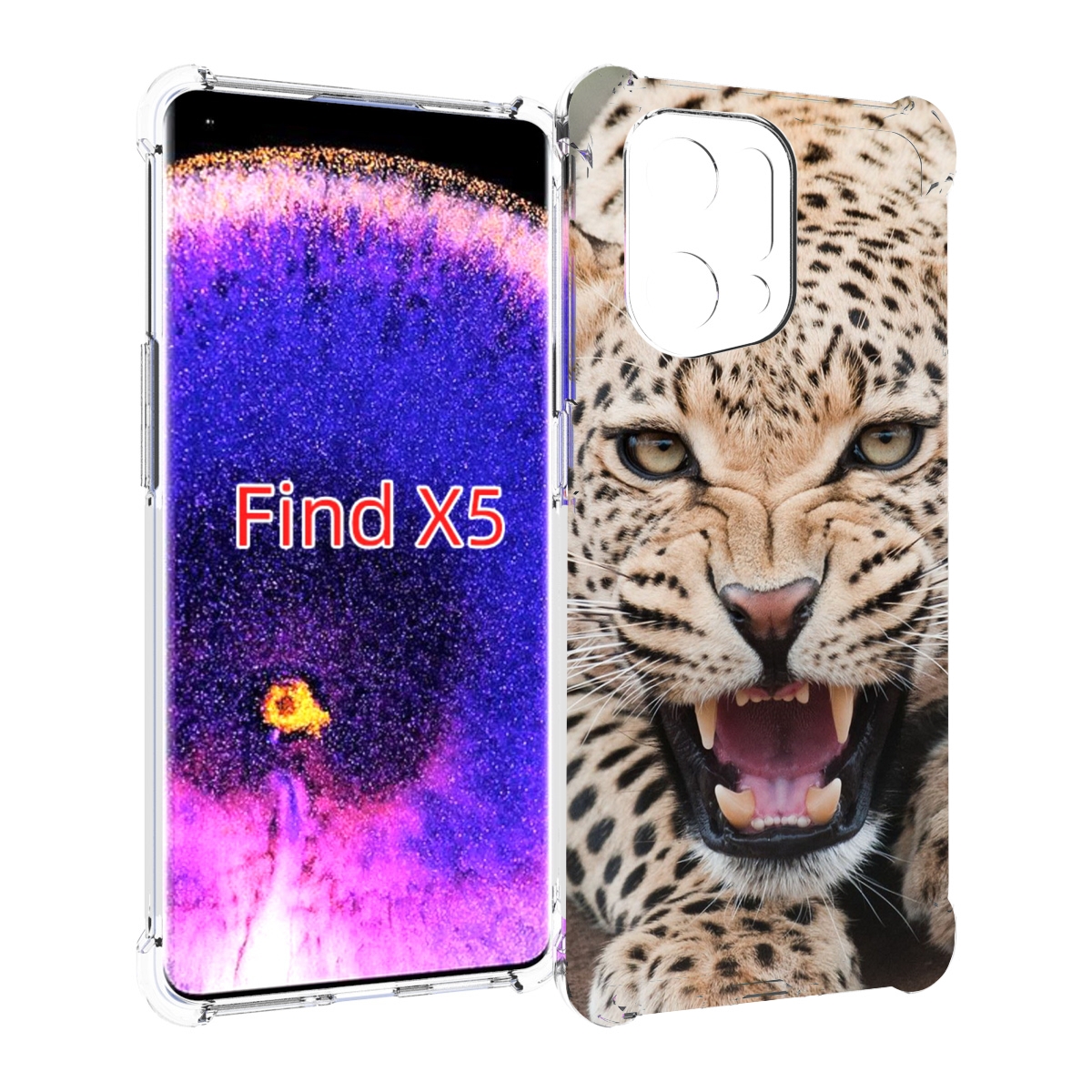 

Чехол MyPads Гепард-красивый мужской для Oppo Find X5, Прозрачный, Tocco
