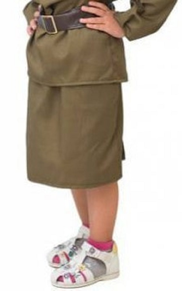 фото Костюм фабрика бока юбка военная детская 104-116 см
