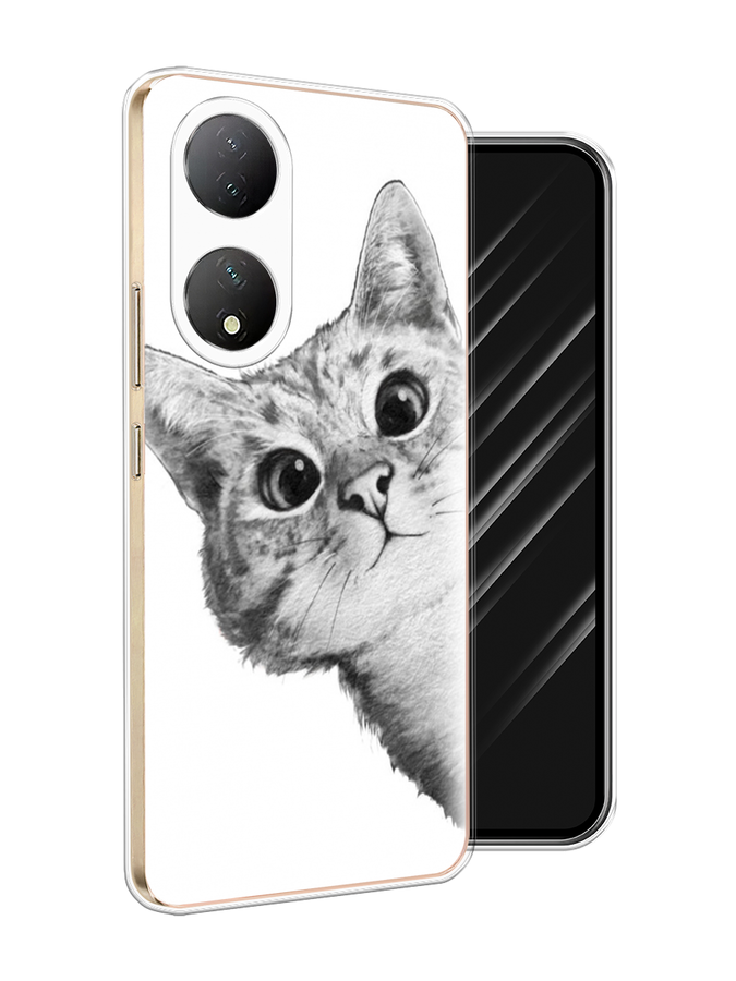 

Чехол Awog на Vivo Y100 "Кот рисунок черно-белый", Черный, 268250-1