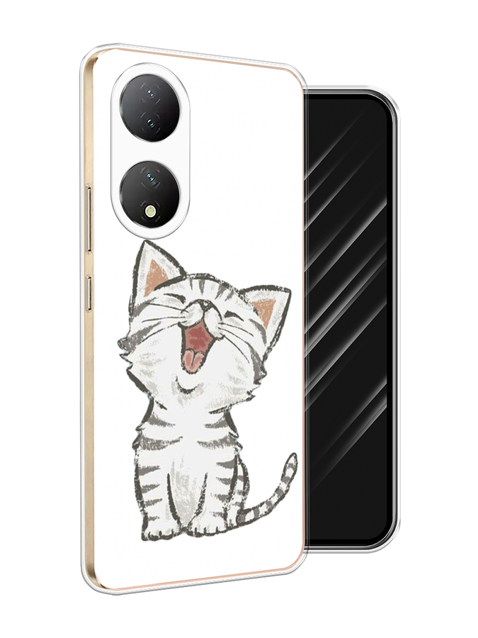 

Чехол Awog на Vivo Y100 "Котенок рисованный", Серый;белый, 268250-1