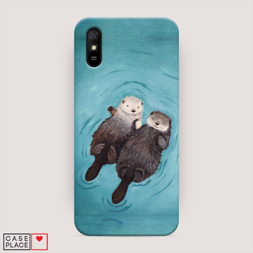 

Пластиковый чехол "Парочка бобров" на Xiaomi Redmi 9A, 38920-7