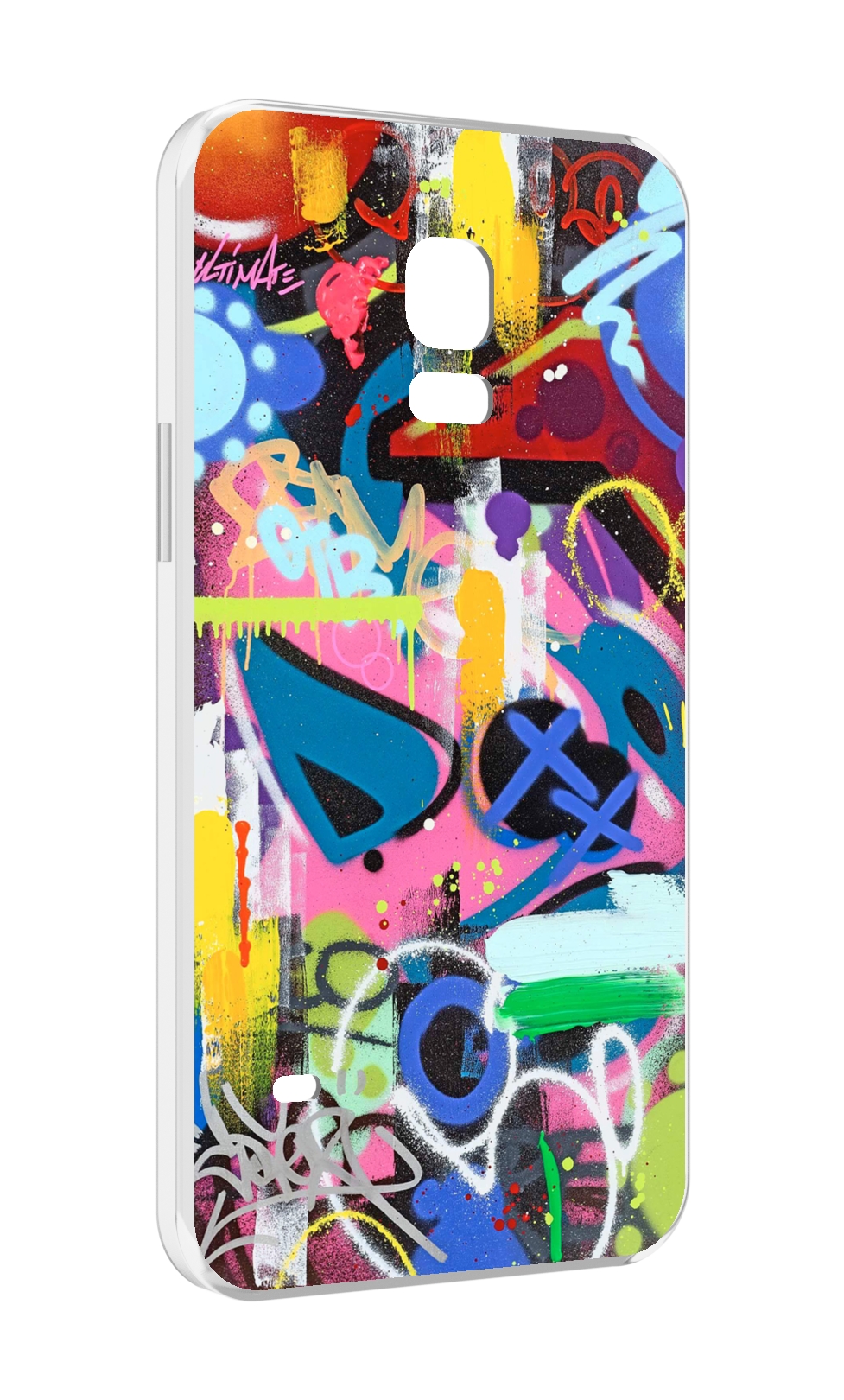 

Чехол MyPads абстракция-графити для Samsung Galaxy S5 mini, Прозрачный, Tocco