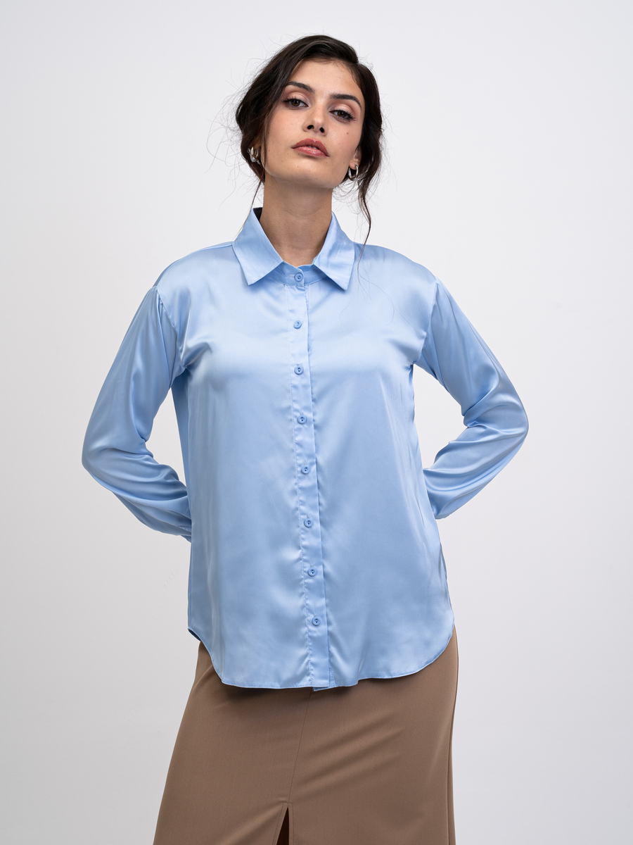 Рубашка женская EverWear SILUET голубая L