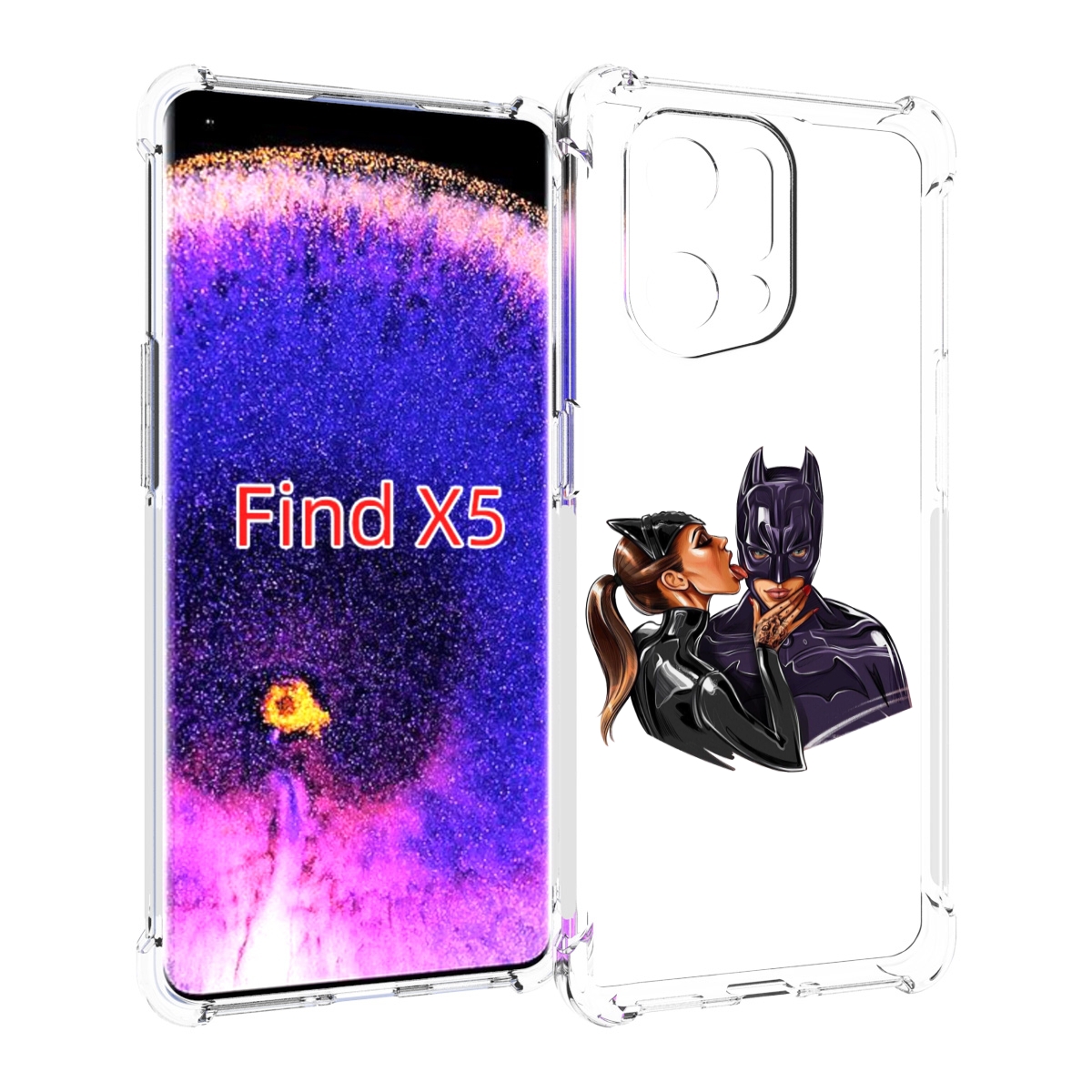 

Чехол MyPads Бэтман для Oppo Find X5, Прозрачный, Tocco