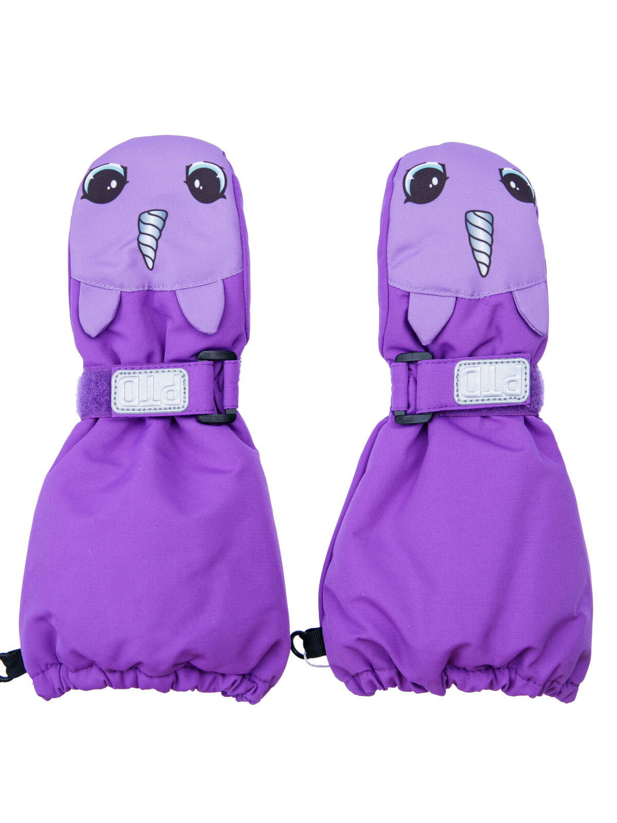 Варежки детские PlayToday текстильные для девочек PlayToday, сиреневый, 11 (74-80 см)