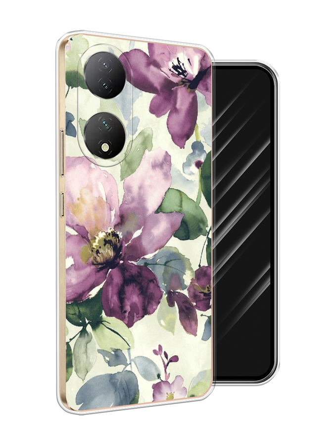 

Чехол Awog на Vivo Y100 "Сиреневые цветы-акварель", Фиолетовый, 268250-1
