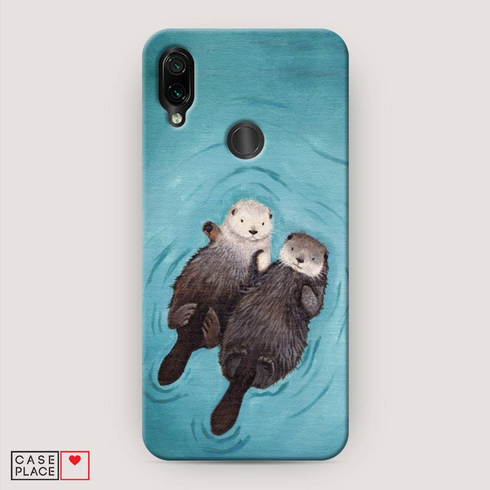 

Пластиковый чехол "Парочка бобров" на Xiaomi Redmi 7, 35020-7