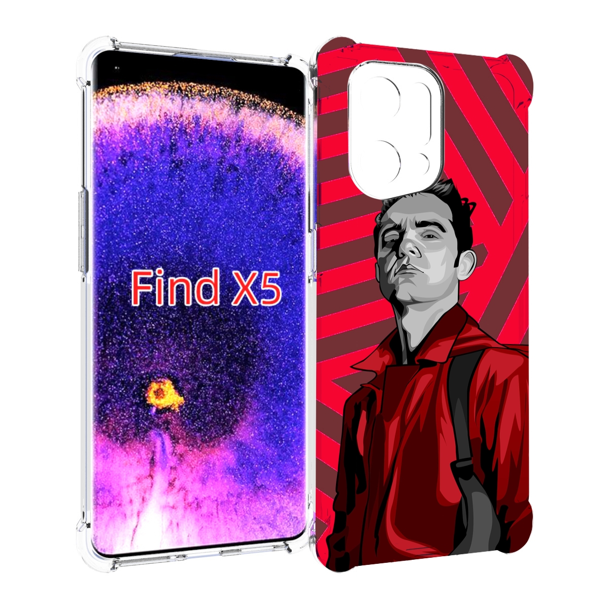 

Чехол MyPads Берлин-бумажный-дом для Oppo Find X5, Прозрачный, Tocco