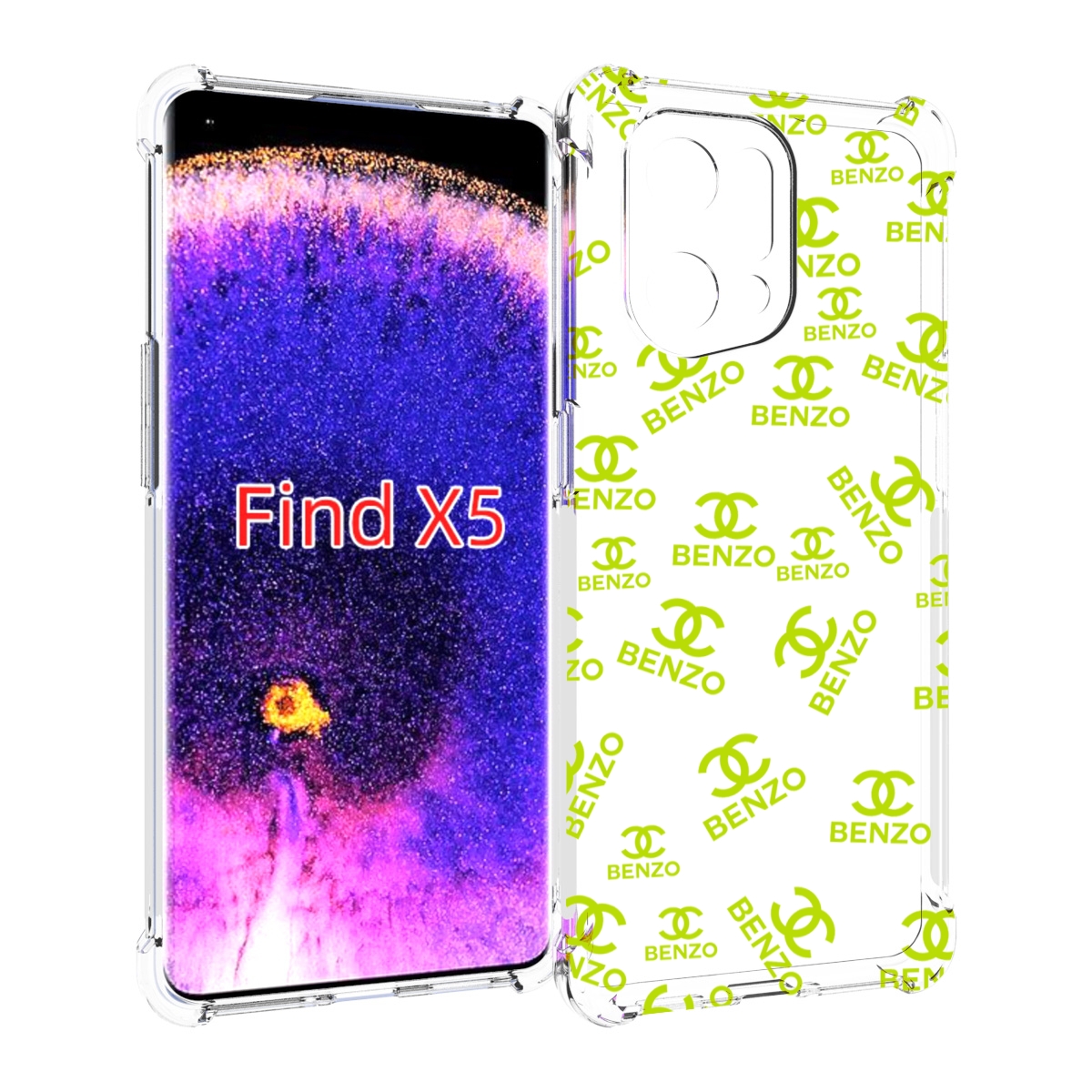 

Чехол MyPads Белый-Бензо для Oppo Find X5, Прозрачный, Tocco