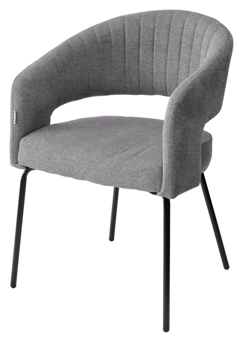 

Комплект стульев 2 шт. M-City SNUG, серый камень/черный, SNUG
