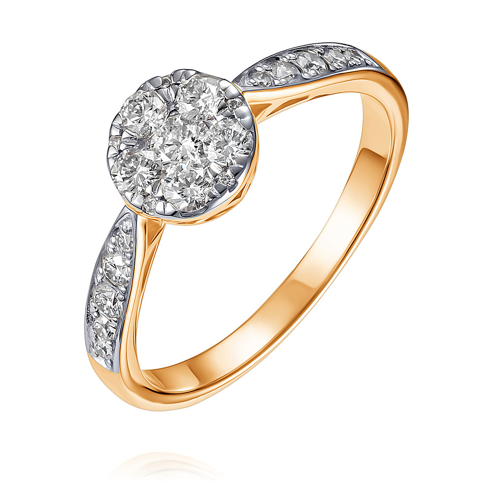 

Кольцо из красного золота с бриллиантом р. 16,5 ADAMAS 14038558/01-А50Д-41, 14038558/01-А50Д-41