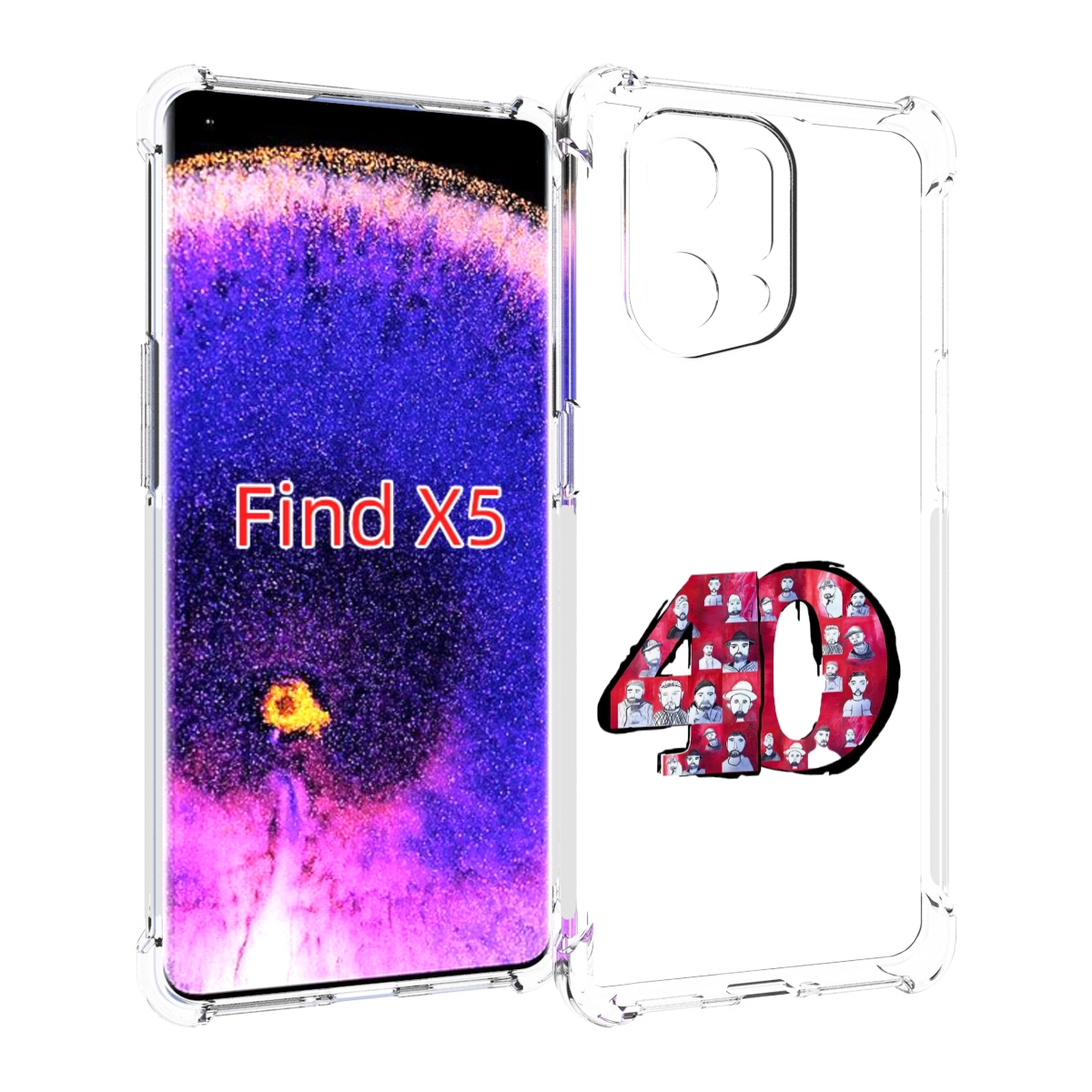 

Чехол MyPads Баста 40 для Oppo Find X5, Прозрачный, Tocco