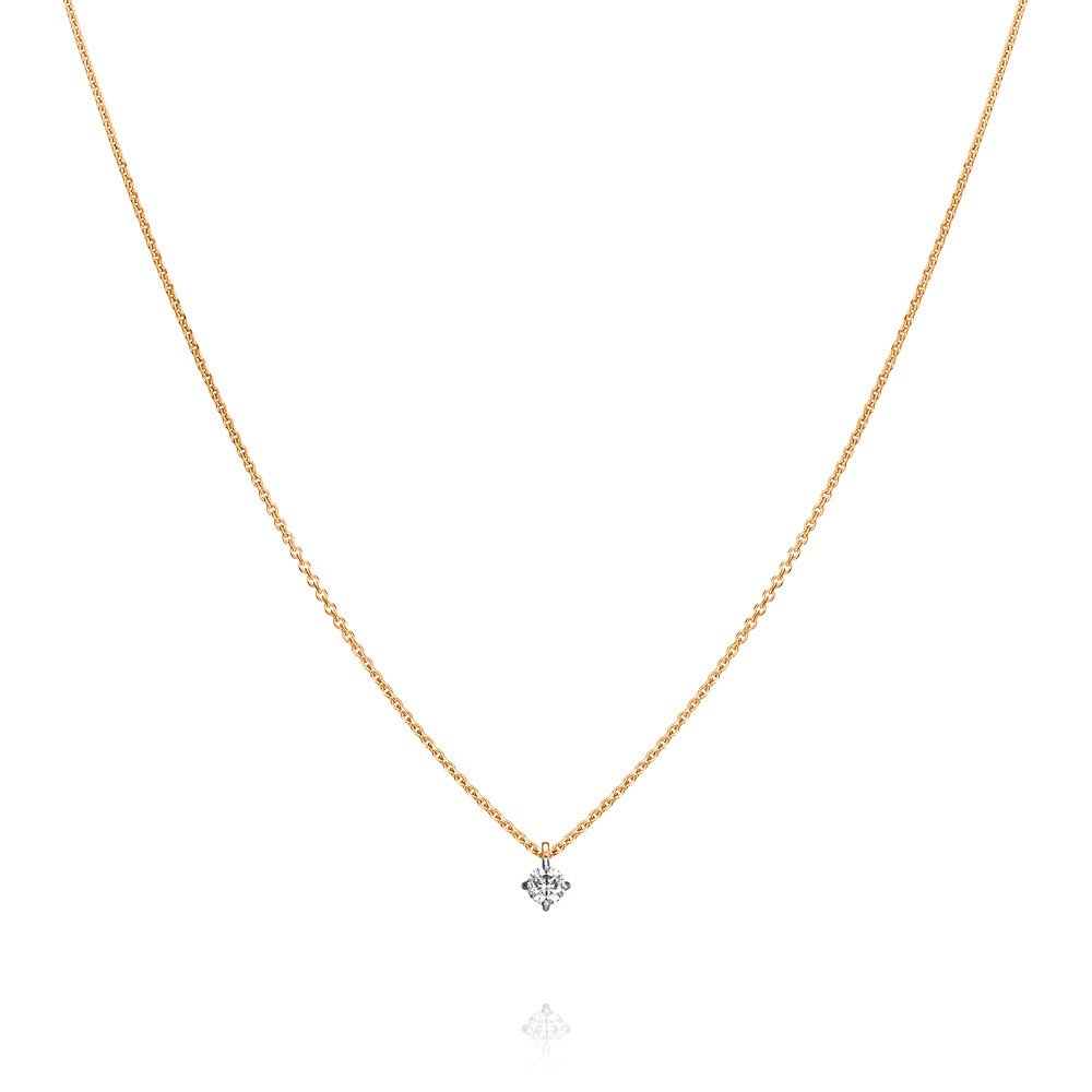 

Колье из красного золота с бриллиантом 45 см ADAMAS 84038570/01-А50Д-41, 84038570/01-А50Д-41