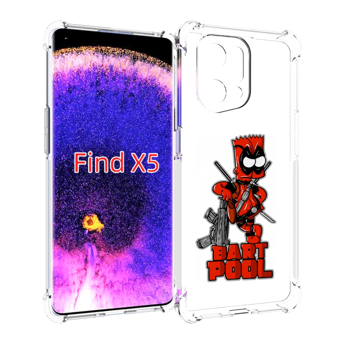 

Чехол MyPads Барт-Пул для Oppo Find X5, Прозрачный, Tocco