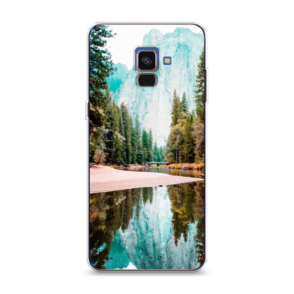 

Чехол Awog на Samsung Galaxy A8 2018 "Горы 11", Разноцветный, 25450-4