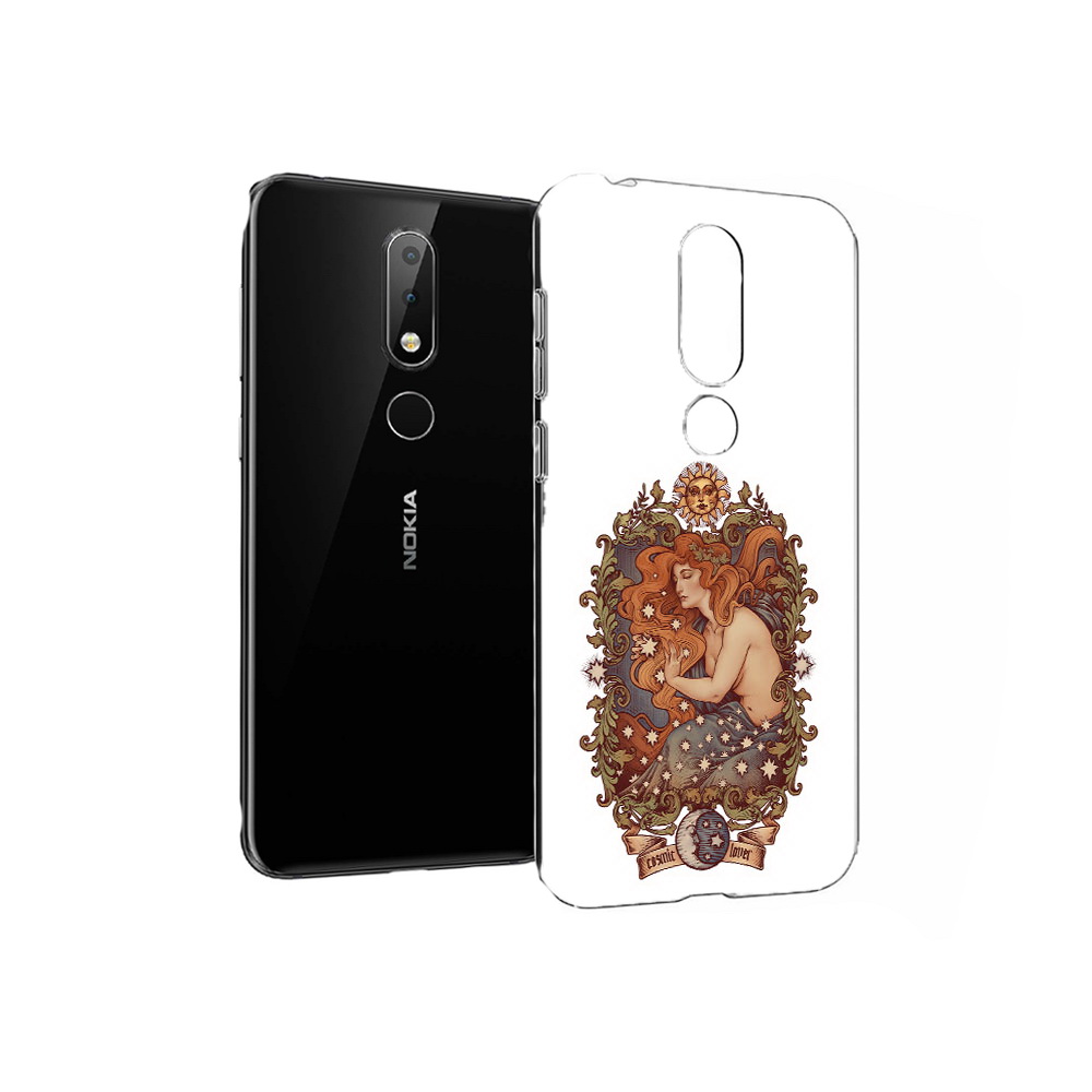

Чехол MyPads Tocco для Nokia X6 звездная девушка абстракция (PT115295.99.351), Прозрачный, Tocco