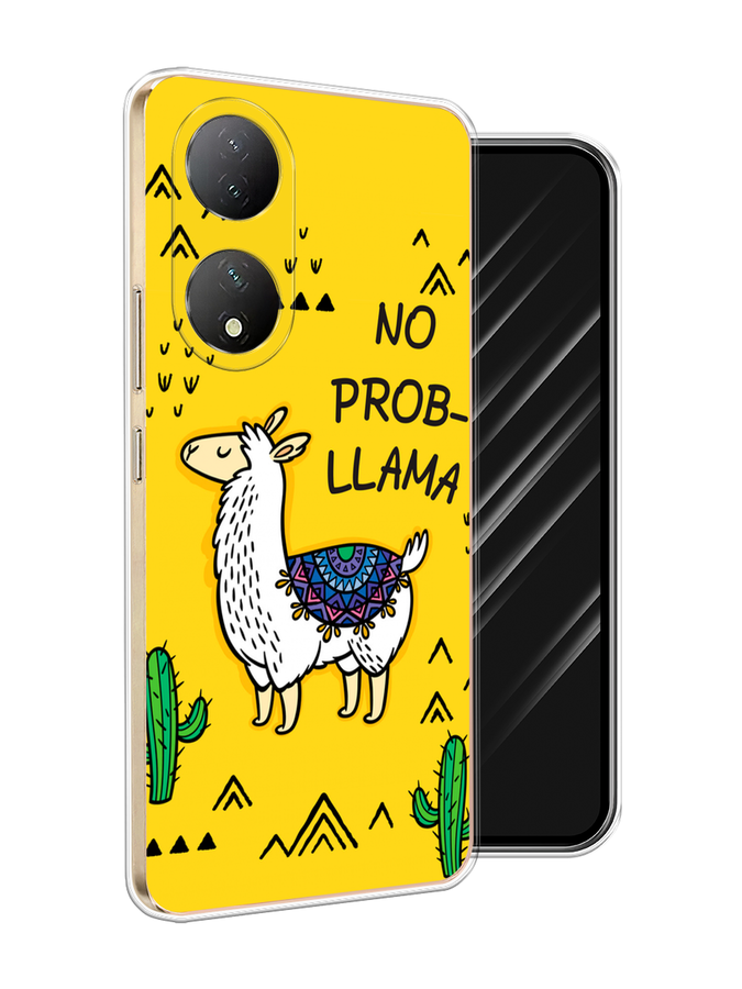 

Чехол Awog на Vivo Y100 "No probLLama", Желтый;черный;синий, 268250-1