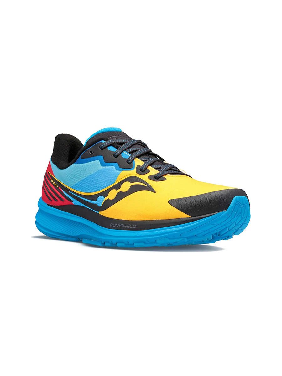 фото Кроссовки мужские saucony ride 14 runshield голубые 8 us