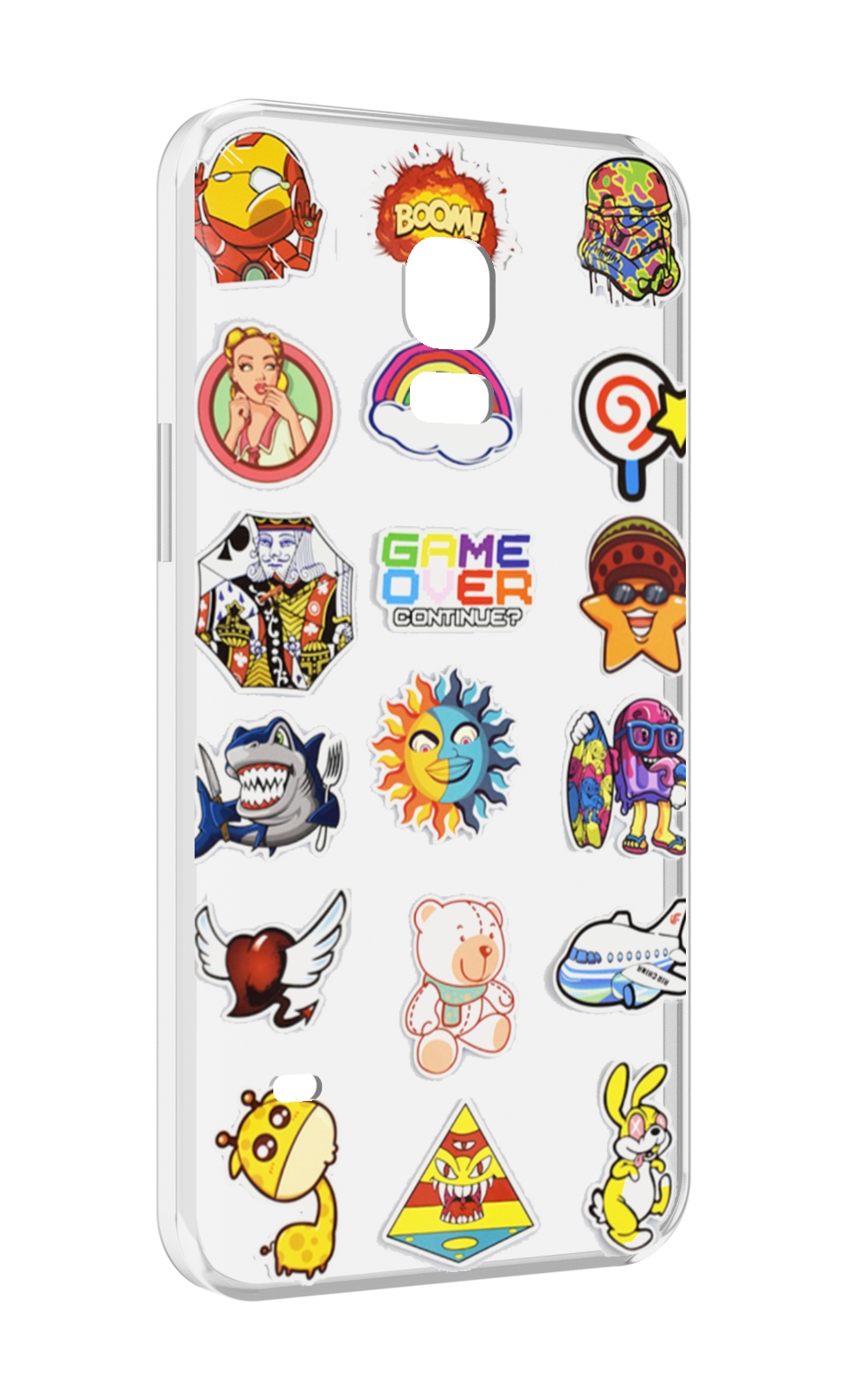 

Чехол MyPads Стикеры для Samsung Galaxy S5 mini, Прозрачный, Tocco